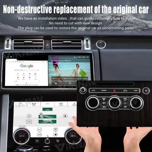 Viknav 10.4 Inch AC Panel Touch Screen For Land Rover Range Rover Vogue L405 2013-2017 Digital Display Air Conditioning Switch Climate Control Dashboard