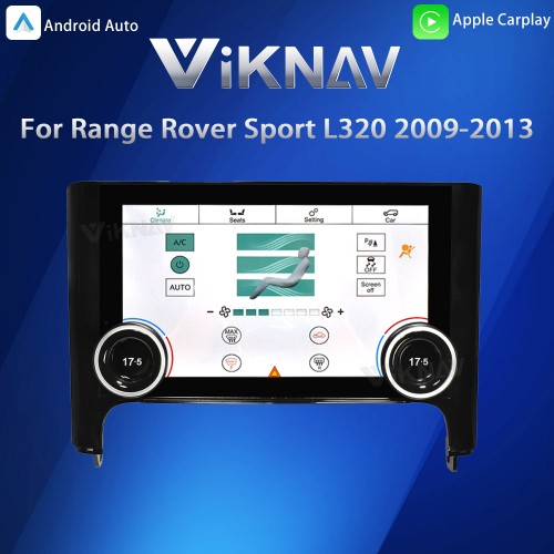 Viknav 10.4 Inch AC Panel Touch Screen For Land Rover Range Rover Sport L320 2009-2013 Digital Display Air Conditioning Switch Climate Control Dashboard
