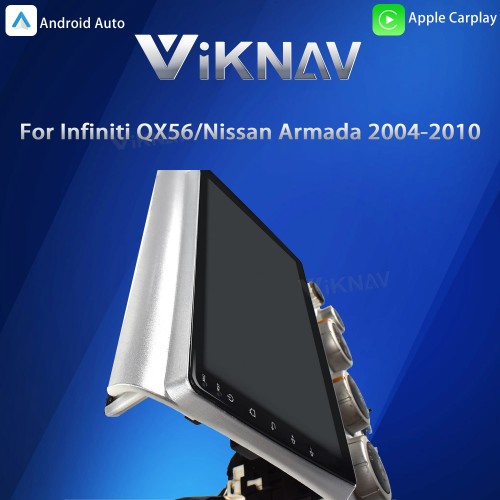 Viknav 9 inch Car Stereo for Infiniti QX56 2004-2009 2Din Head Unit Wireless CarPlay & Android Auto GPS Navigation Multimedia Player