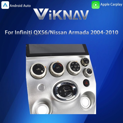 Viknav 9 inch Car Stereo for Infiniti QX56 2004-2009 2Din Head Unit Wireless CarPlay & Android Auto GPS Navigation Multimedia Player