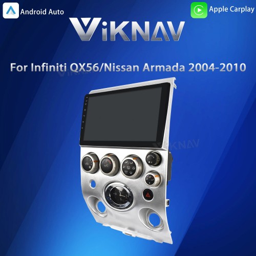Viknav 9 inch Car Stereo for Infiniti QX56 2004-2009 2Din Head Unit Wireless CarPlay & Android Auto GPS Navigation Multimedia Player