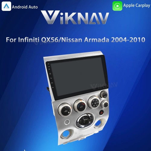 Viknav 9 inch Car Stereo for Infiniti QX56 2004-2009 2Din Head Unit Wireless CarPlay & Android Auto GPS Navigation Multimedia Player