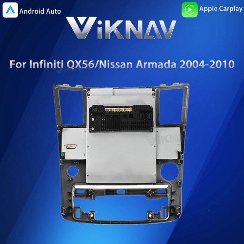 Viknav Android 12.1 inch Car Stereo for Infiniti QX56/Nissan Armada 2004-2010 Wireless CarPlay & Android Auto GPS Navigation Head Unit
