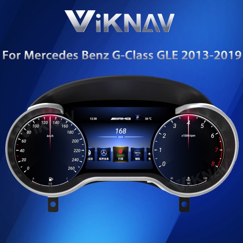 Viknav Digital Cluster Car Speedometer For Mercedes Benz G-Class GLE 2013-2019 Linux System Car Instrument Cluster Screen Instrument Replacement(NTC5.0)