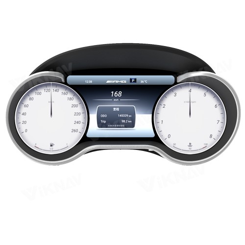 Viknav Digital Cluster Car Speedometer For Mercedes Benz R500 GL450 2005-2010 Linux System Car Instrument Cluster Screen Instrument Replacement