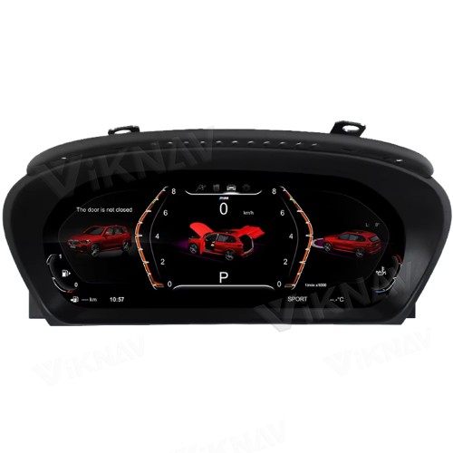 Viknav Instrument Cluster 12.3 inch For BMW 5 Series E60 E61 E63 E64 2004-2009 Linux System Vertical Screen Digital Cluster CockPit LCD Speedometer Head Unit
