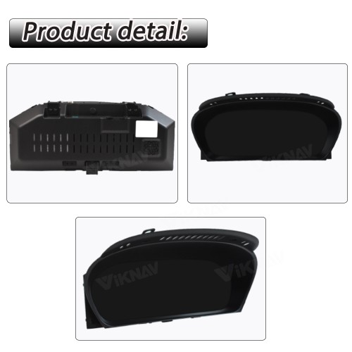 Viknav Digital Instrument Cluster 12.3 inch For BMW X6 E71 2007-2013 Linux system Vertical Screen Car Speed Meter Car Dashboard Digital Panel Head Unit