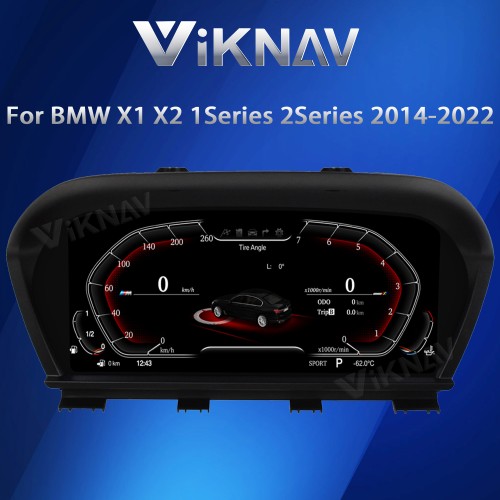 Viknav Digital Instrument Cluster 11 inch For BMW X1 X2 1 Series 2 Series 2014-2022 Linux System Vertical Screen Car Speed Meter Car Dashboard Digital Panel