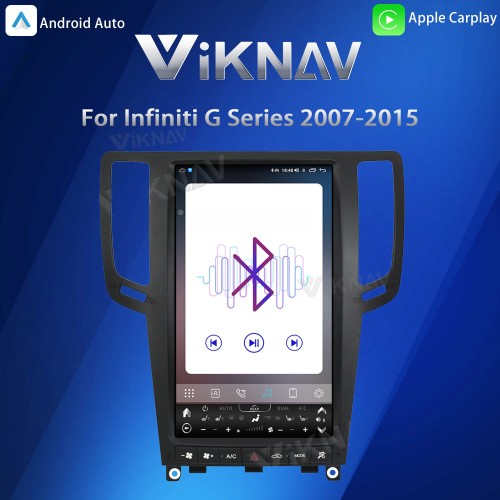 Viknav Android 13.4 inch Car Stereo for Infiniti G Series G37 2007-2015 Wireless CarPlay & Android Auto GPS Navigation Head Unit