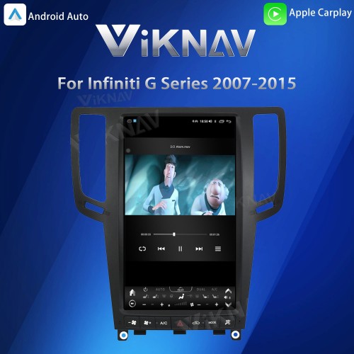 Viknav Android 13.4 inch Car Stereo for Infiniti G Series G37 2007-2015 Wireless CarPlay & Android Auto GPS Navigation Head Unit