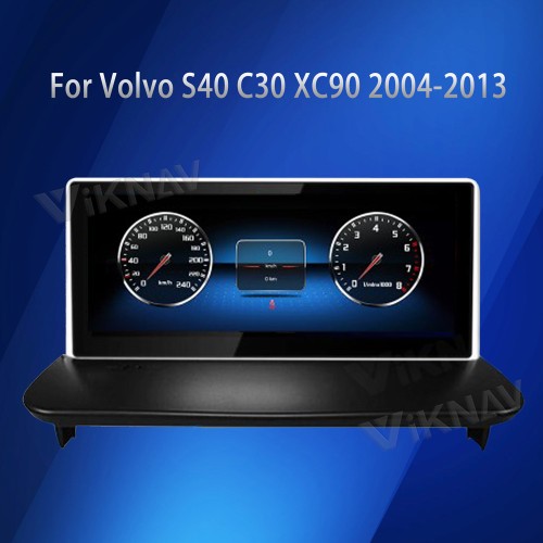 Viknav 8.8 Inch LCD Screen Car Digital Cluster For Volvo XC90 2004-2013 Linux System Car Digital Speedometer Dashboard Panel Instrument Panel Virtual Cockpit (128GB)