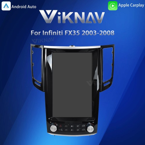 Viknav Android 12.1 inch Car Stereo for Infiniti FX35 2003-2008 Wireless CarPlay & Android Auto GPS Navigation Head Unit