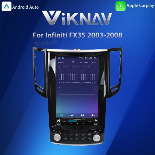 Viknav Android 12.1 inch Car Stereo for Infiniti FX35 2003-2008 Wireless CarPlay & Android Auto GPS Navigation Head Unit