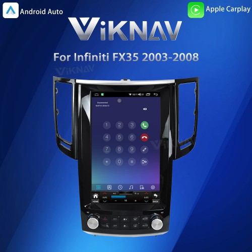 Viknav Android 12.1 inch Car Stereo for Infiniti FX35 2003-2008 Wireless CarPlay & Android Auto GPS Navigation Head Unit