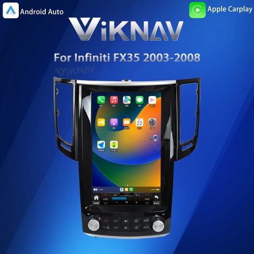 Viknav Android 12.1 inch Car Stereo for Infiniti FX35 2003-2008 Wireless CarPlay & Android Auto GPS Navigation Head Unit