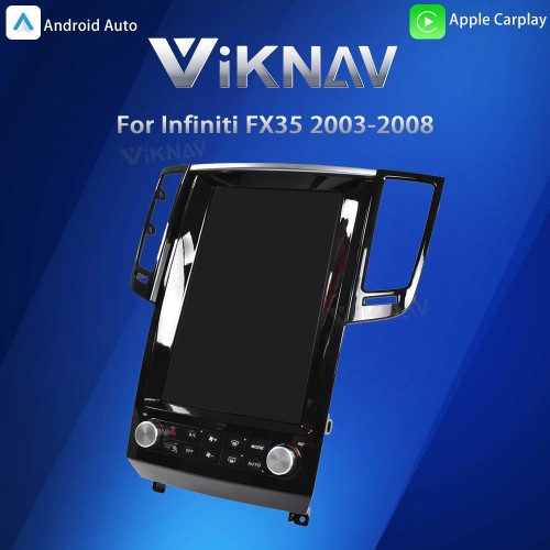 Viknav Android 12.1 inch Car Stereo for Infiniti FX35 2003-2008 Wireless CarPlay & Android Auto GPS Navigation Head Unit