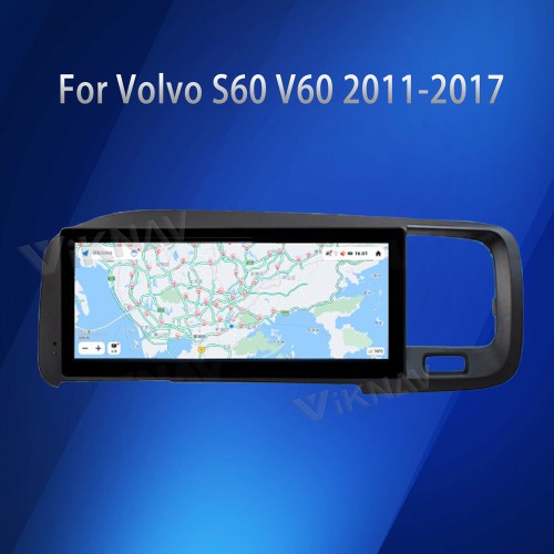 Viknav 8.8 Inch LCD Screen Car Digital Cluster For Volvo S60 V60 2011-2017 Linux System Car Digital Speedometer Dashboard Panel Instrument Panel Virtual Cockpit (128GB)