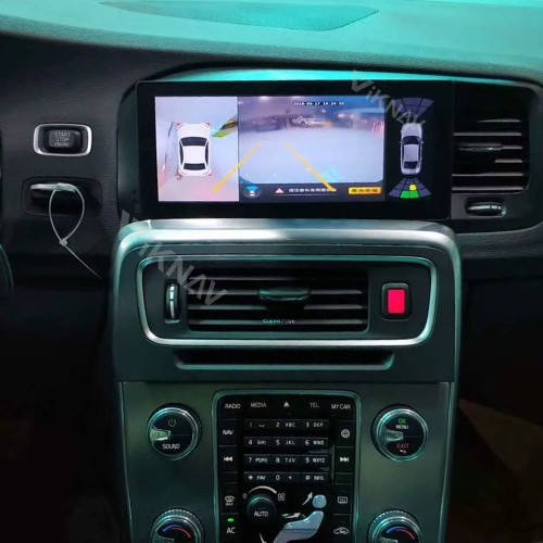 Viknav 8.8 Inch LCD Screen Car Digital Cluster For Volvo S60 V60 2011-2017 Linux System Car Digital Speedometer Dashboard Panel Instrument Panel Virtual Cockpit (128GB)