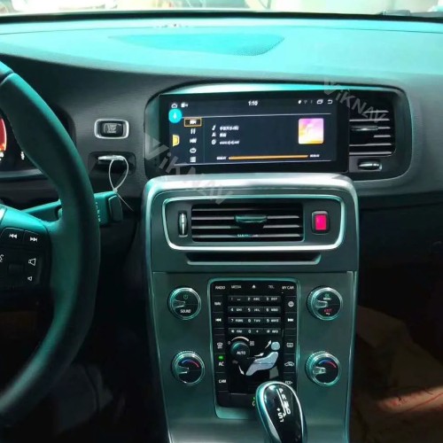 Viknav 8.8 Inch LCD Screen Car Digital Cluster For Volvo S60 V60 2011-2017 Linux System Car Digital Speedometer Dashboard Panel Instrument Panel Virtual Cockpit (128GB)