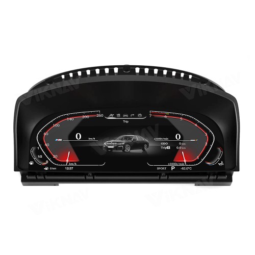 Viknav Digital Instrument Cluster 12.3 inch For BMW 7 Series E65 E66 2004-2008 Linux System Vertical Screen Car Speed Meter Car Dashboard Digital Panel