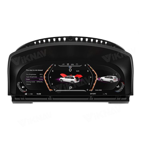 Viknav Digital Instrument Cluster 12.3 inch For BMW 7 Series E65 E66 2004-2008 Linux System Vertical Screen Car Speed Meter Car Dashboard Digital Panel