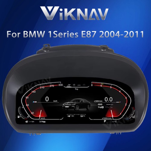 Viknav Digital Instrument Cluster 11 inch For BMW 1 series E87 2004- 2011 Linux System Vertical Screen Car SpeedMeter Car Dashboard Digital Panel