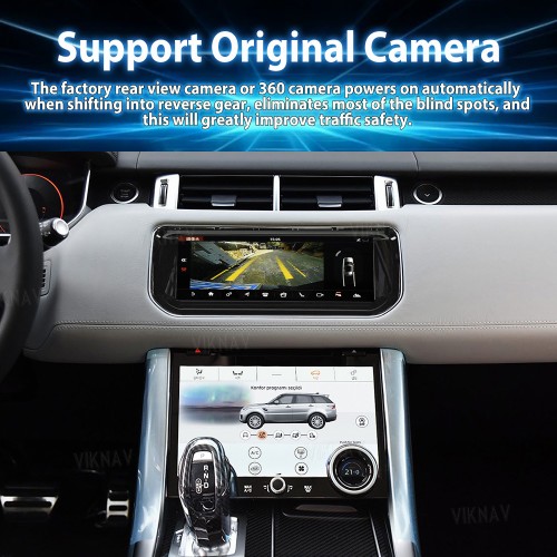 Viknav Android Radio For Land Rover Range Rover Sport L494 Vogue L405 2013-2017 Wireless Carplay Android Auto Multimedia Player GPS Navigation Touch Screen Stereo