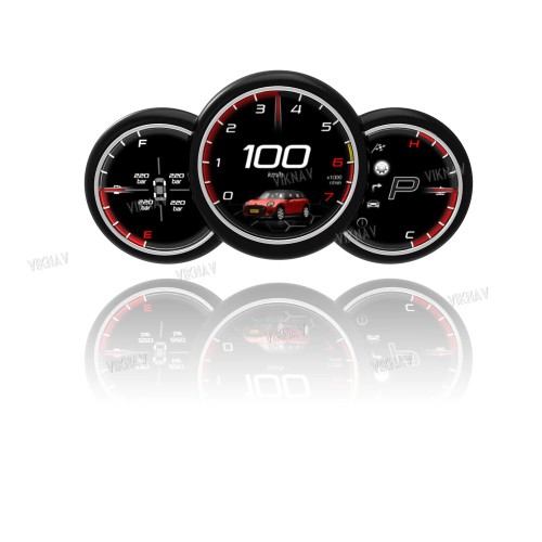 Viknav Digital Dashboard 9 inch For BMW MINI 2014-2023 RHD&LHD LCD Screen Linux System CockPit Speedometer Instrument Cluster