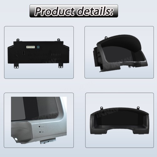 Viknav Car Instrument Panel 12.3 Inch For Toyota Land Cruiser 2008- 2019 LCD Meter Linux System Digital Speedometer Dashboard Screen