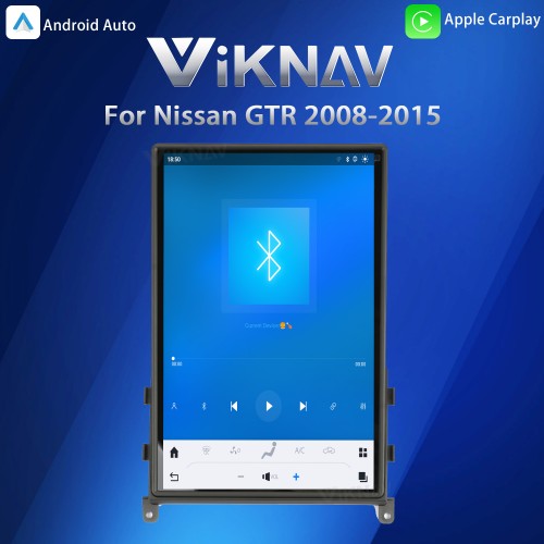 Viknav 14.4" Touch Screen Car Radio For Nissan-GTR  ( 2008 2009 2010 2011 2012 2013 2014 2015 ) Multimedia Player Android Auto GPS Navigation Wireless Carplay (128GB)