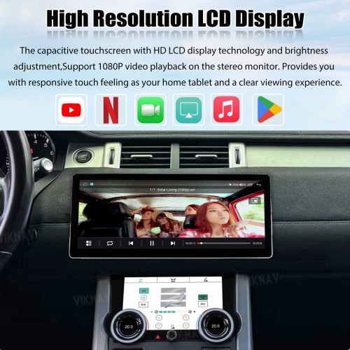 Viknav 12.3 inch Android Radio For Land Rover Range Rover Evoque L538 2013-2017 Multimedia Player GPS Navigation Stereo Wireless Carplay Android Auto Touch Screen