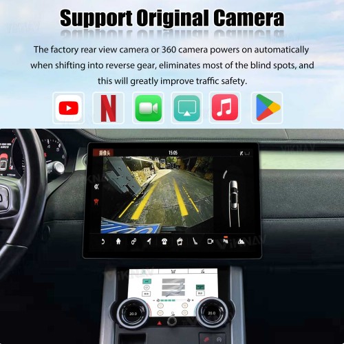 Viknav 13" Android Radio and AC Panel For Land Rover Range Rover Evoque L538 2013-2017 Multimedia Player GPS Navigation Stereo Wireless Carplay Android Auto Touch Screen