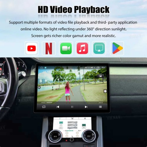 Viknav 13 inch Android Radio For Land Rover Range Rover Evoque L538 2013-2017 Multimedia Player GPS Navigation Stereo Wireless Carplay Android Auto Touch Screen