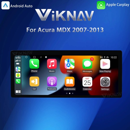 Viknav Android Car Stereo For Honda Acura MDX 2007-2013 Car Radio Wireless Carplay Android Auto GPS Navigation Multimedia Player