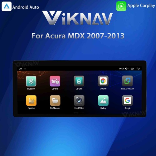 Viknav Android Car Stereo For Honda Acura MDX 2007-2013 Car Radio Wireless Carplay Android Auto GPS Navigation Multimedia Player