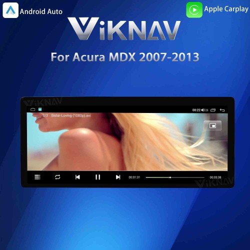Viknav Android Car Stereo For Honda Acura MDX 2007-2013 Car Radio Wireless Carplay Android Auto GPS Navigation Multimedia Player