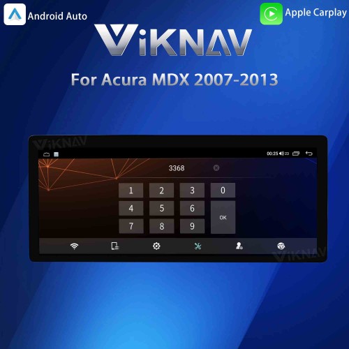 Viknav Android Car Stereo For Honda Acura MDX 2007-2013 Car Radio Wireless Carplay Android Auto GPS Navigation Multimedia Player