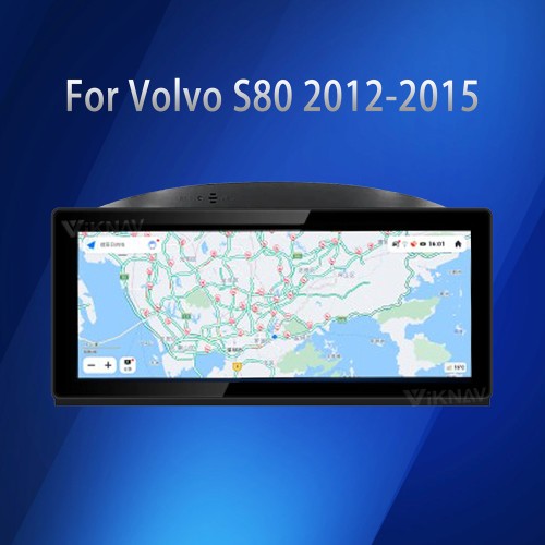 Viknav 8.8 Inch LCD Screen Car Digital Cluster For Volvo S80 2012-2015 Linux System Car Digital Speedometer Dashboard Panel Instrument Panel Virtual Cockpit