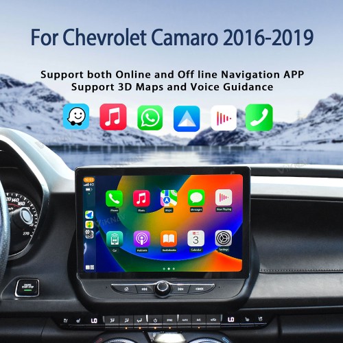 Viknav 11.5" Touch Screen Car Radio For Chevrolet Camaro 2020 2021 2022 2023 2024 2025 Multimedia Player Android Auto GPS Navigation Wireless Carplay (128GB)