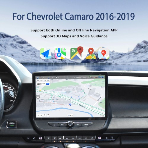 Viknav 11.5" Touch Screen Car Radio For Chevrolet Camaro 2020 2021 2022 2023 2024 2025 Multimedia Player Android Auto GPS Navigation Wireless Carplay (128GB)