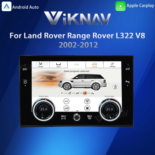 Viknav Digital AC Panel For Land Rover Range Rover V8 L322 2002-2012 Air Conditioning Control AC Board Climate Temperature Control Touch Screen