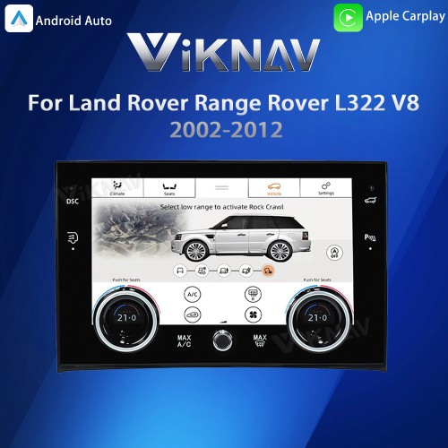 Viknav Digital AC Panel For Land Rover Range Rover V8 L322 2002-2012 Air Conditioning Control AC Board Climate Temperature Control Touch Screen
