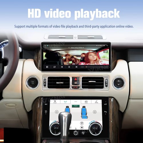Viknav Android Radio and AC Panel For Land Rover Range Rover V8 L322 2002-2012 Multimedia Player GPS Navigation Stereo Wireless Carplay Android Auto Digital AC Control Touch Screen
