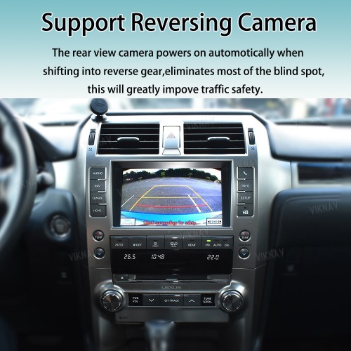 Viknav Linux Interface Box for Lexus GX 2009-2023 Wireless CarPlay Decoder Android Auto GPS Navigatipn Original Car Radio Screen