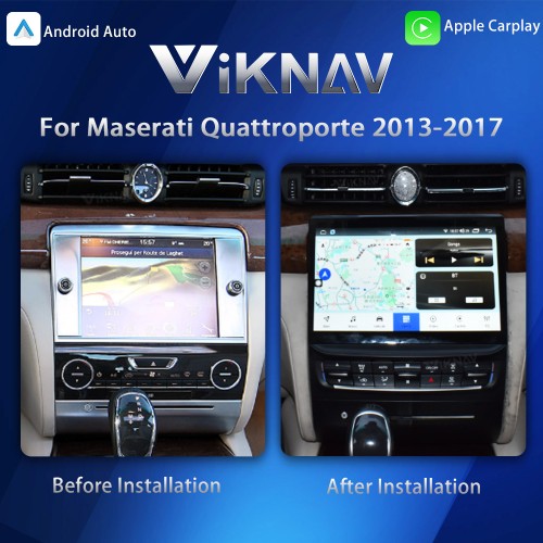 10.4 Inch Touch Screen Android System Car Radio For Maserati Quattroporte 2013-2017 Wireless Apple Carplay Multimedia Player GPS Navigation Head Unit(64GB)