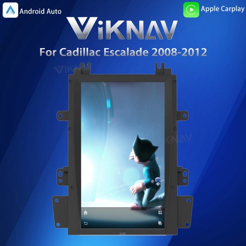 Viknav Android 13.6 inch Car Stereo for Cadillac Escalade 2008-2012 Wireless CarPlay & Android Auto GPS Navigation Multimedia Head Unit