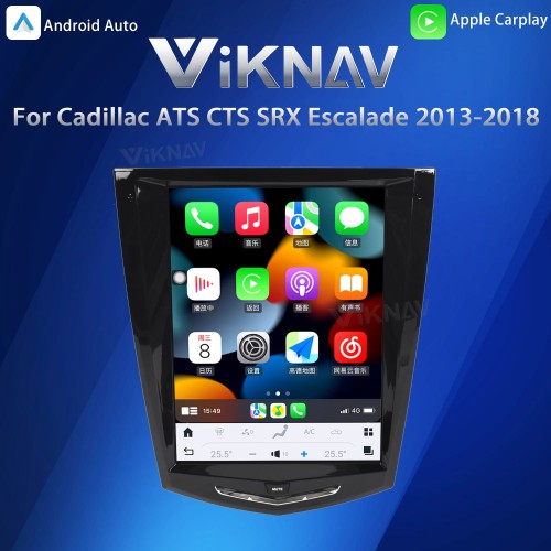 Viknav Android 10.5 inch Car Stereo for Cadillac ATS CTS SRX Escalade 2013-2018 Wireless CarPlay & Android Auto GPS Navigation Head Unit