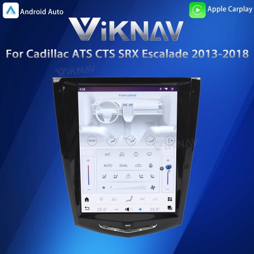 Viknav Android 10.5 inch Car Stereo for Cadillac ATS CTS SRX Escalade 2013-2018 Wireless CarPlay & Android Auto GPS Navigation Head Unit