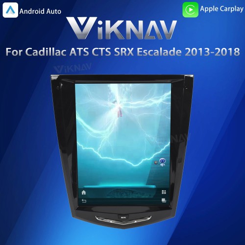 Viknav Android 10.5 inch Car Stereo for Cadillac ATS CTS SRX Escalade 2013-2018 Wireless CarPlay & Android Auto GPS Navigation Head Unit