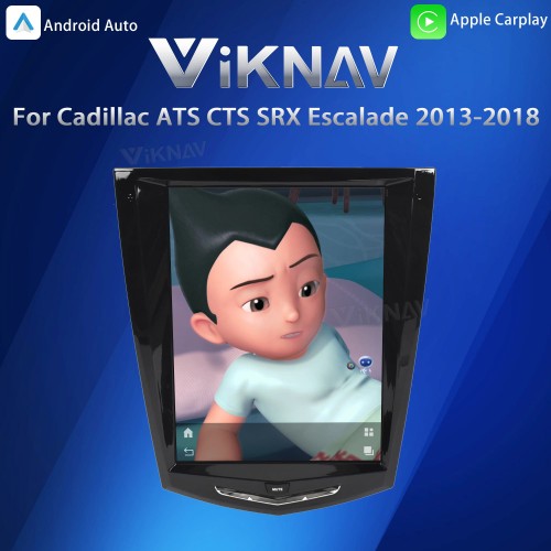 Viknav Android 10.5 inch Car Stereo for Cadillac ATS CTS SRX Escalade 2013-2018 Wireless CarPlay & Android Auto GPS Navigation Head Unit